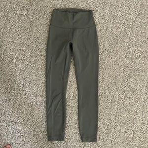 Lululemon Wunder train in sage green